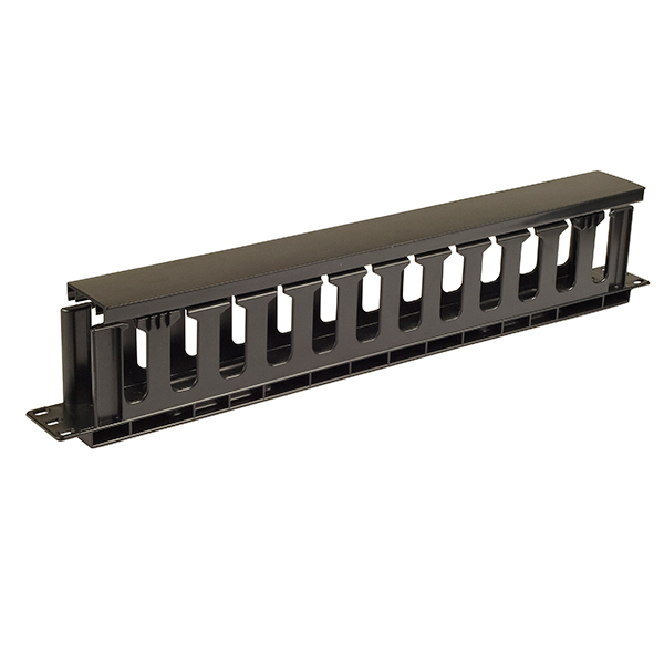 4Cabling 1RU 19" Cable Management Rail | 12 Slot Deep