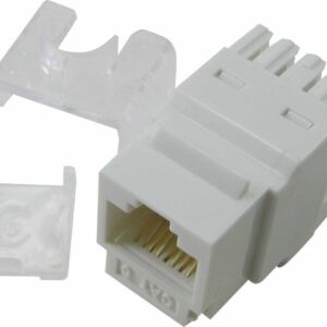 CAT6 RJ45 Keystone Jack | 10 Pack White