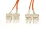 5m SC-SC OM1 Multimode Fibre Optic Cable: Orange