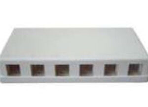 6 Port Keystone Surface Mount Box