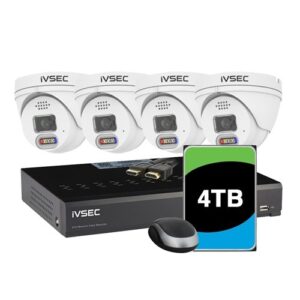 IVSEC KIT 4 X NC323ADX 8MP IP CAM WITH ADV DET + NR308XC-4TB 8 x PoE NVR 4K, IVSIVK-51A
