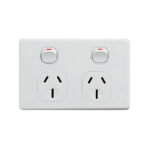 4C | Classic Double Power Point 250V 15A - Horizontal