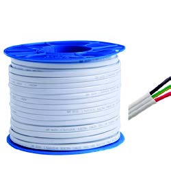 2.5mm White Twin and Earth Flat Cable x 100m Roll | Electra SRF3025V-100W