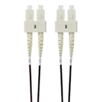 10m SC-SC OM4 Multimode Fibre Optic Patch Cable | Black