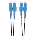 2m SC-SC OS1 / OS2 Singlemode Fibre Optic Cable | Black