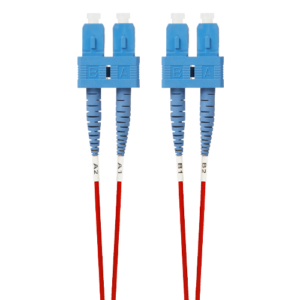 0.5m SC-SC OS1 / OS2 Singlemode Fibre Optic Cable | Red