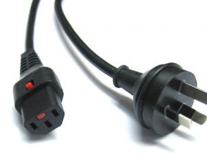 3m Lockable IEC C13 - Australian 3-Pin Plug