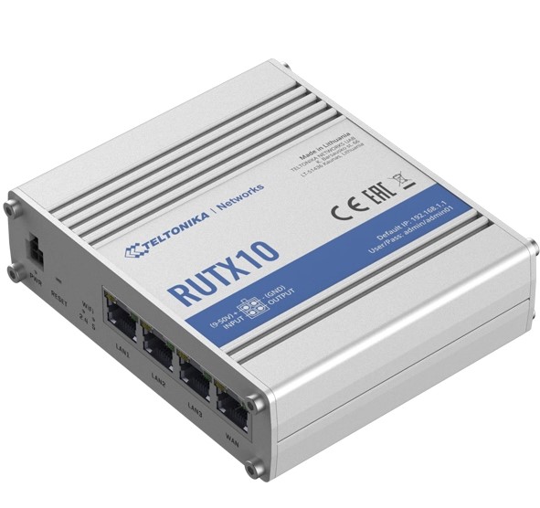 Teltonika | RUTX10 | Professional Industrial Gigabit Ethernet VPN Router