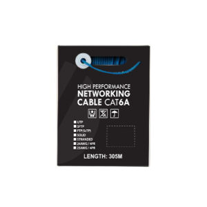 4C | CAT6A U/UTP 23AWGx4P, PVC Jacket | Supplied on Plastic Reel | 305m Blue