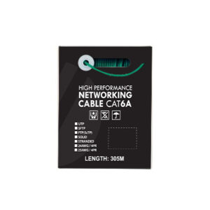 4C | CAT6A U/UTP 23AWGx4P, PVC Jacket | Supplied on Plastic Reel | 305m Green