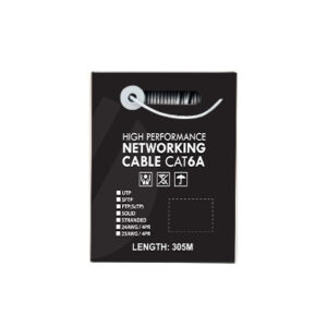 4C | CAT6A U/UTP 23AWGx4P, PVC Jacket | Supplied on Plastic Reel | 305m White