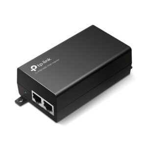 TP-Link | POE160S | Omada PoE+ Injector, 1Gbps Port Speed, 802.3af/at, Integrated Power Supply, Wall Mountable, Plug & Play