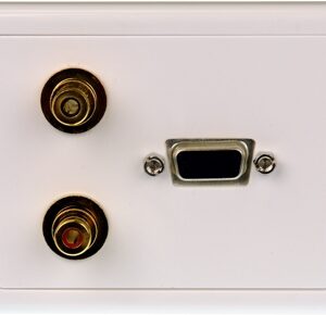 SVGA Wall Plate with Stereo Audio